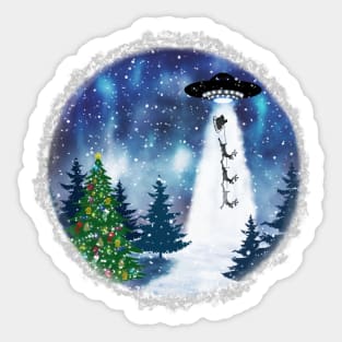 Out of this world Christmas Sticker